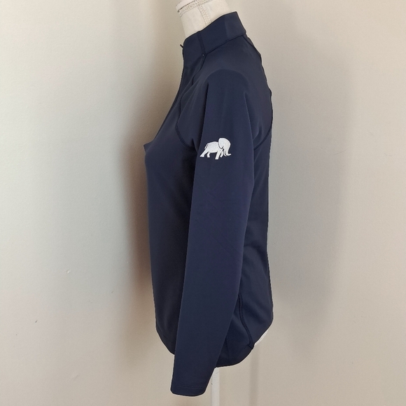 Peter Millar Women's Navy Blue 3/4 Zip Long Sleeve Top Size Small NWT - Picture 5 of 9